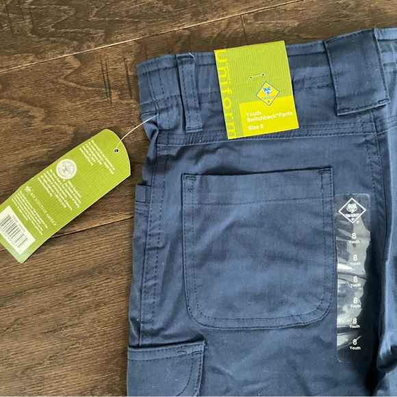 🟦 Cub Scout Switchback Uniform Pants Lot Youth Size 8 | Converts to Shorts | NEW - Picture 6 of 12